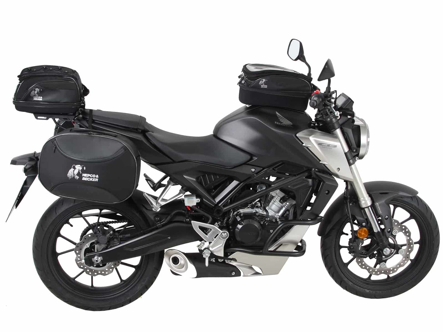 Hepco & Becker C-Bow sidecarrier black for Honda CB 125 R (2018-2024)