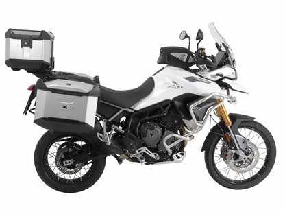 Hepco & Becker Alurack top case carrier black for combination with original rear rack for Triumph Tiger 850 Sport (2021-)