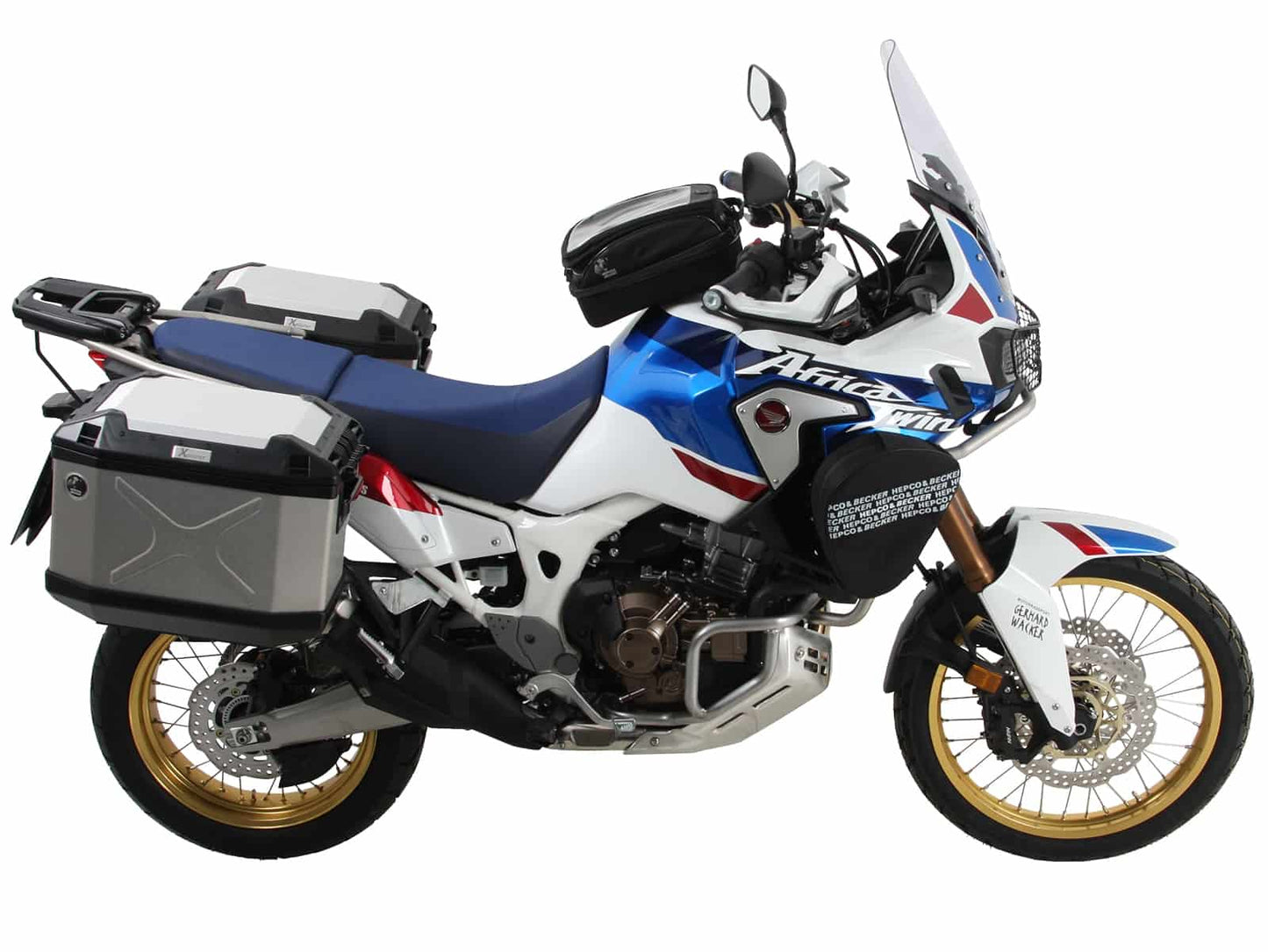 Hepco & Becker Sidecarrier permanent mounted black for Honda CRF1000L Africa Twin Adventure Sports (2018-2019)