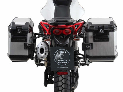 Hepco & Becker Sidecarrier permanent mounted black for Moto Guzzi V85 TT (2019-2023)