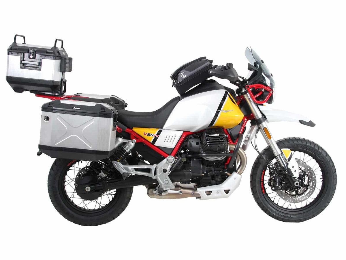 Hepco & Becker Sidecarrier permanent mounted black for Moto Guzzi V85 TT (2019-2023)