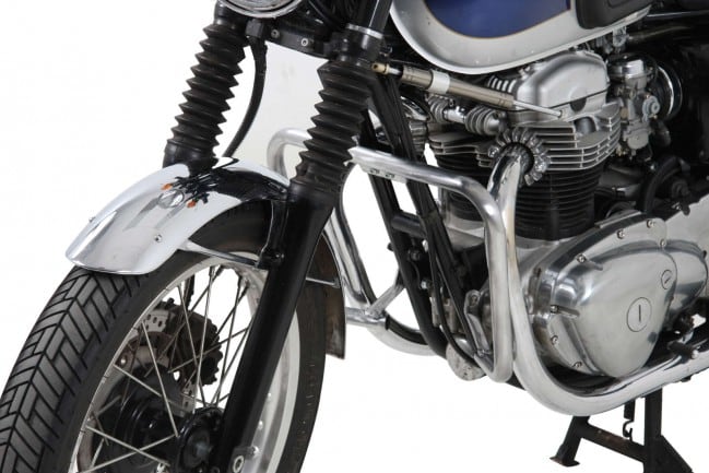 Hepco & Becker Engine protection bar chrome for Kawasaki W 650 (1999-2006)/W 800 (2011-2016)