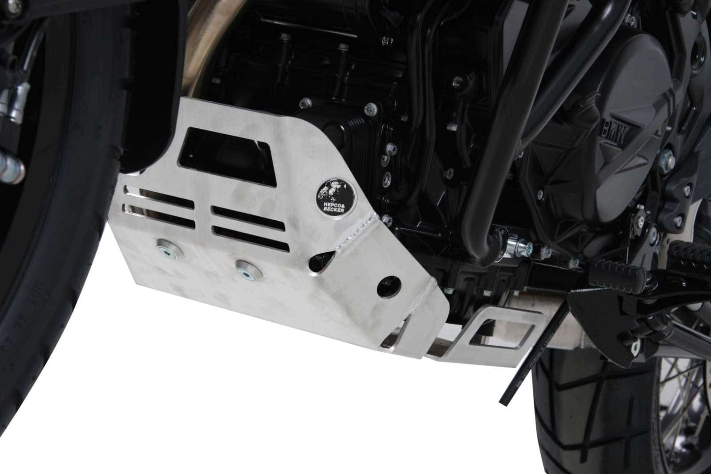 Hepco & Becker Engine protection plate aluminium for BMW F 650 GS Twin (2008-2011)/F 700 GS (2012-2017)