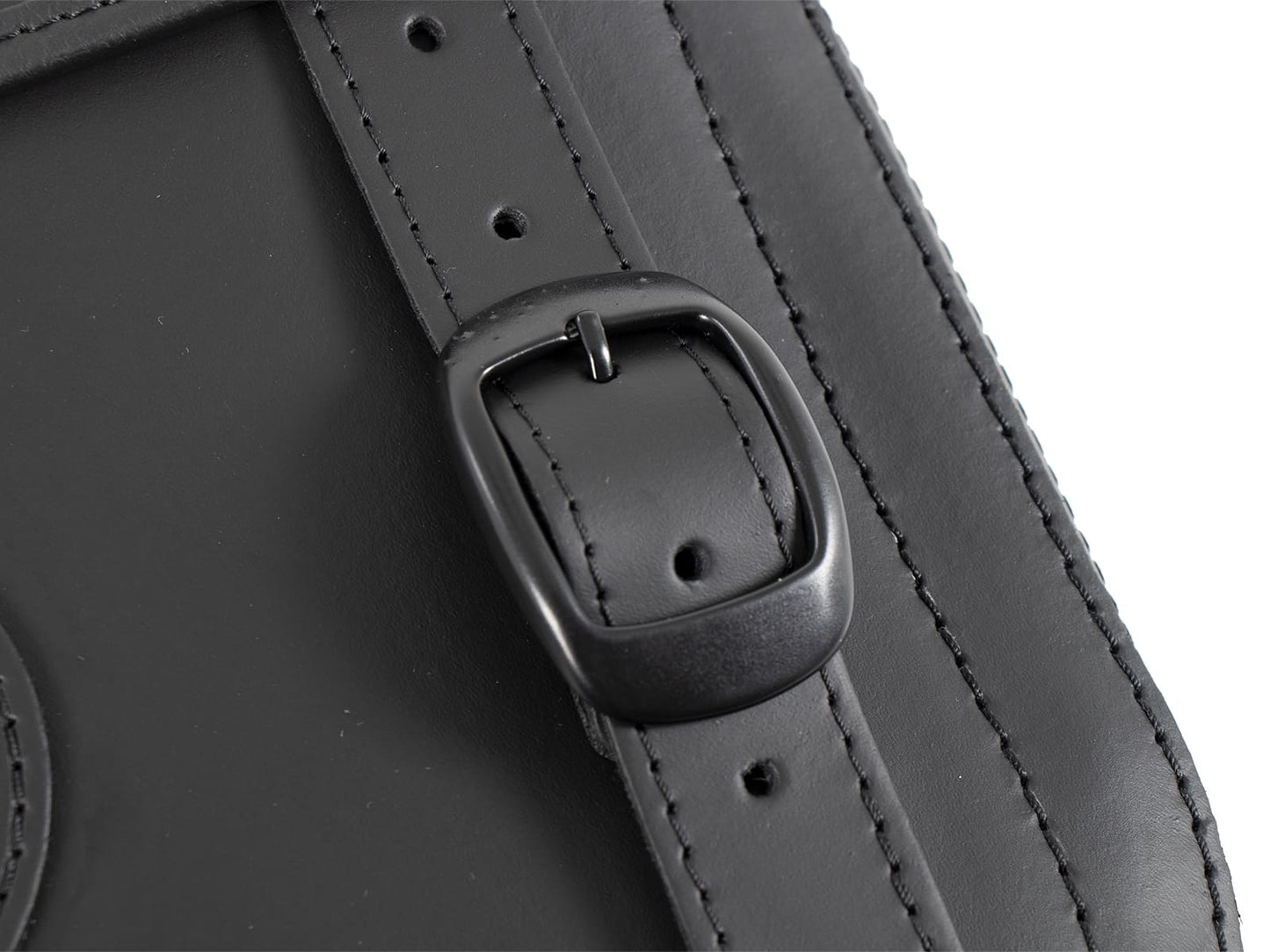 Hepco & Becker Leather single bag Rugged black left for C-Bow holder