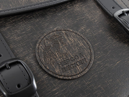 Hepco & Becker Leather single bag Rugged brown left for C-Bow holder