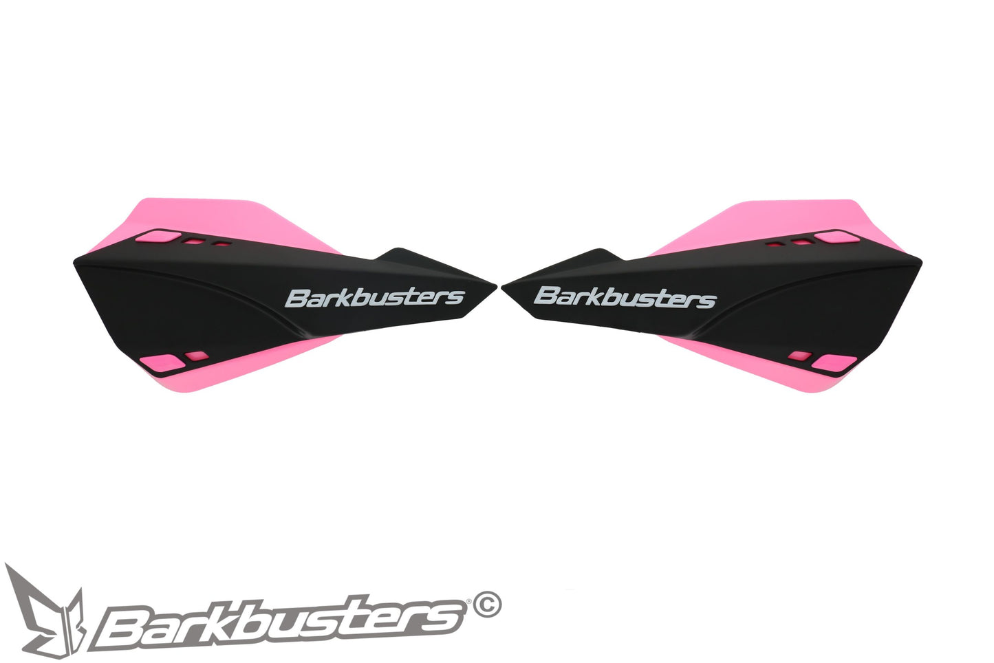 Barkbusters SABRE MX/Enduro Handguard - BLACK (with deflectors in PINK)