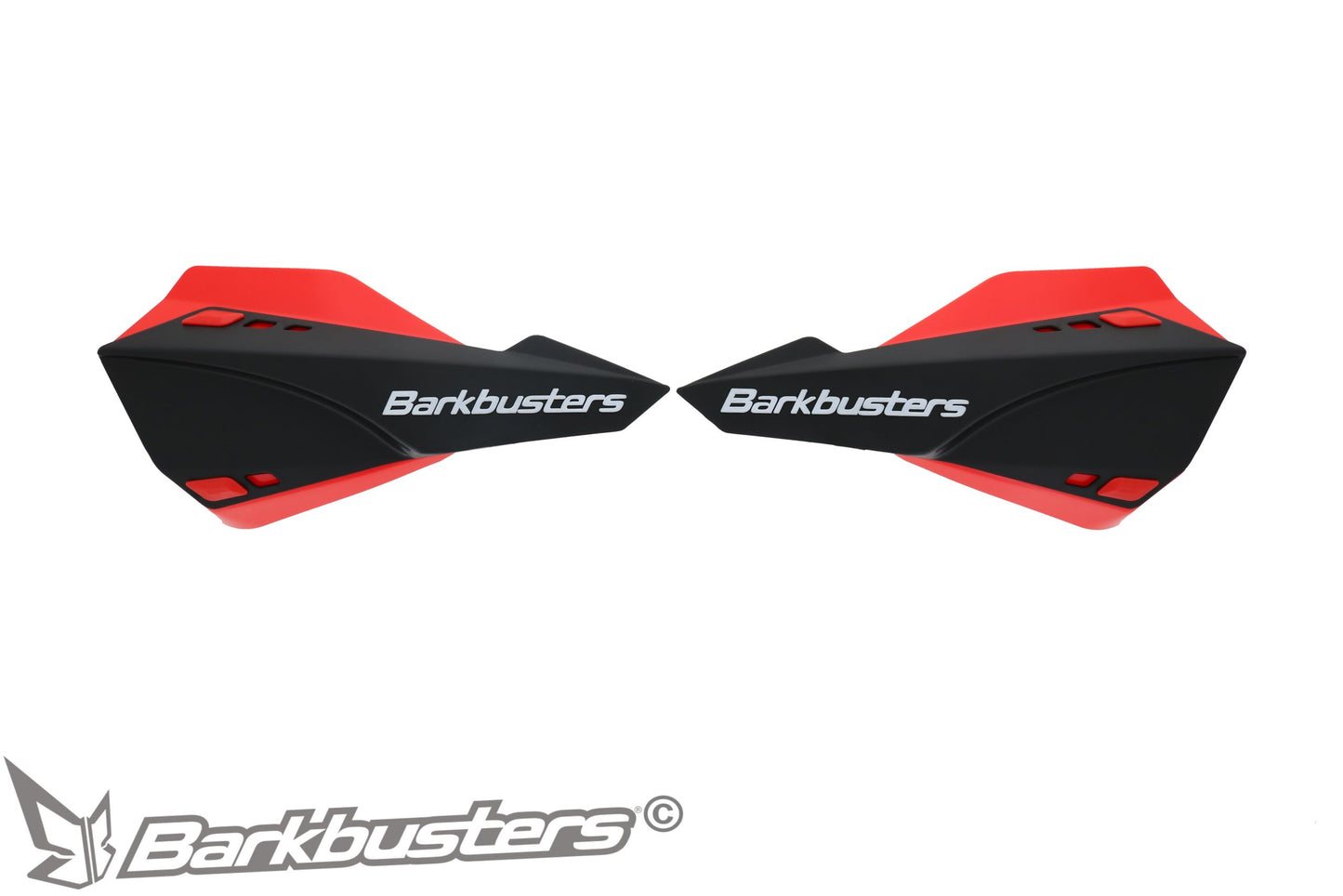 Barkbusters SABRE MX/Enduro Handguard - BLACK (with deflectors in RED)
