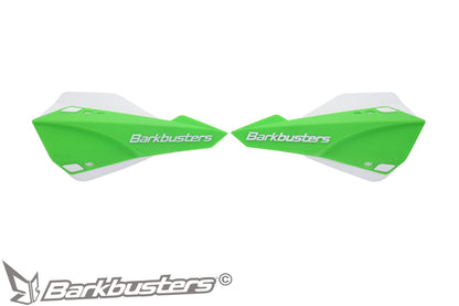 Barkbusters SABRE MX/Enduro Handguard - GREEN (with deflectors in WHITE)