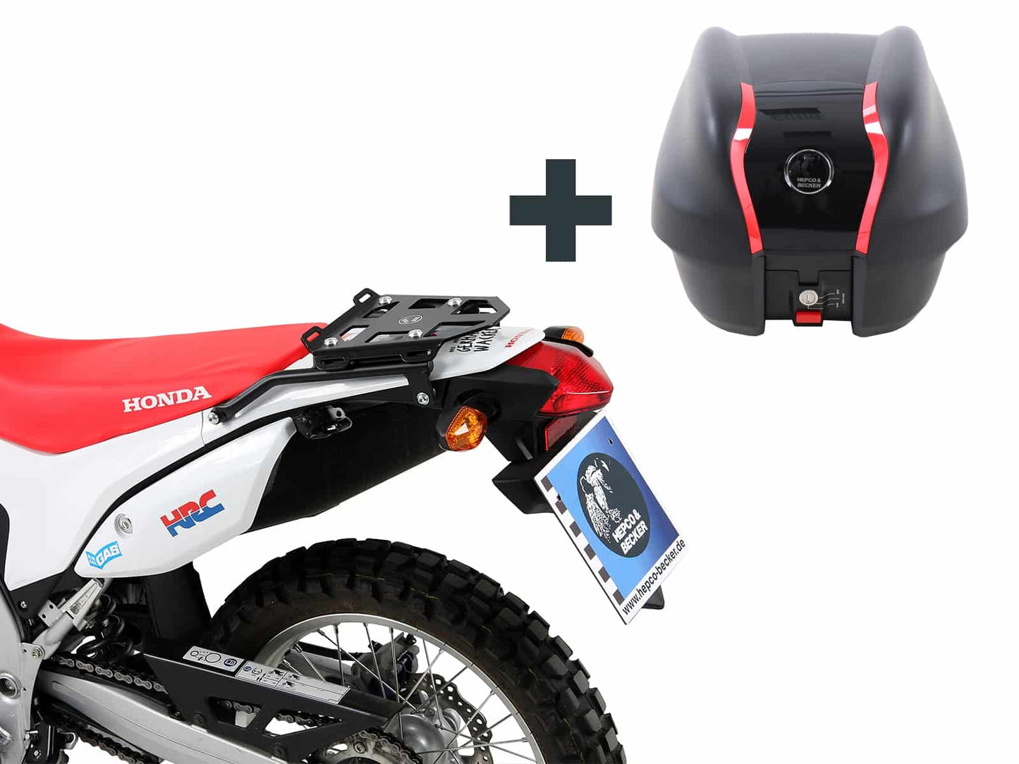 Hepco & Becker Topcase - Set Journey 30 incl. carrier for Honda CRF 250 L (2012-) / Rally (2017-2021)