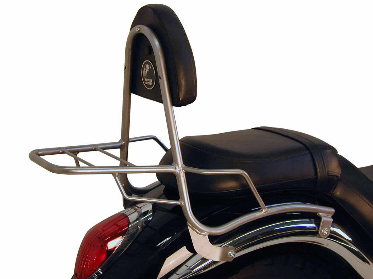 Hepco & Becker Sissybar with rearrack chrome for Kawasaki VN 900 Classic / 900 Custom / Vulcan