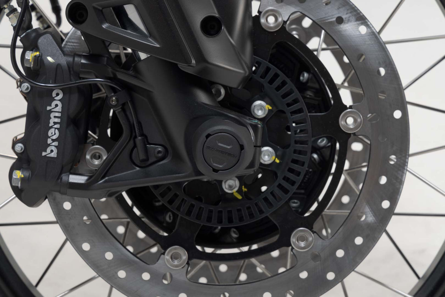 Slider set for front axle