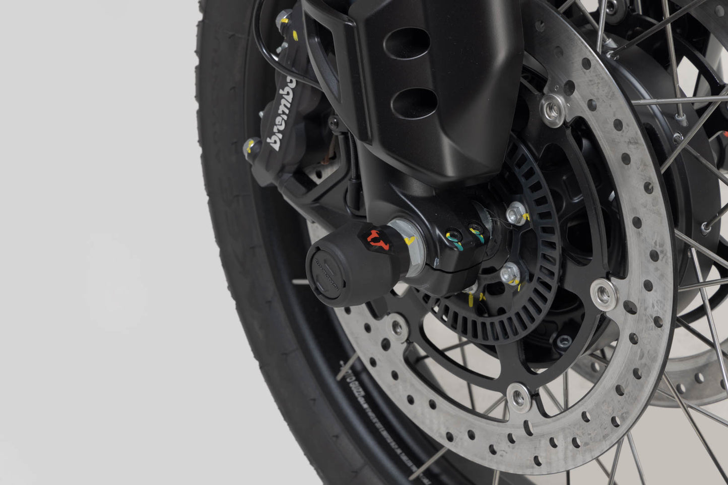 Slider set for front axle