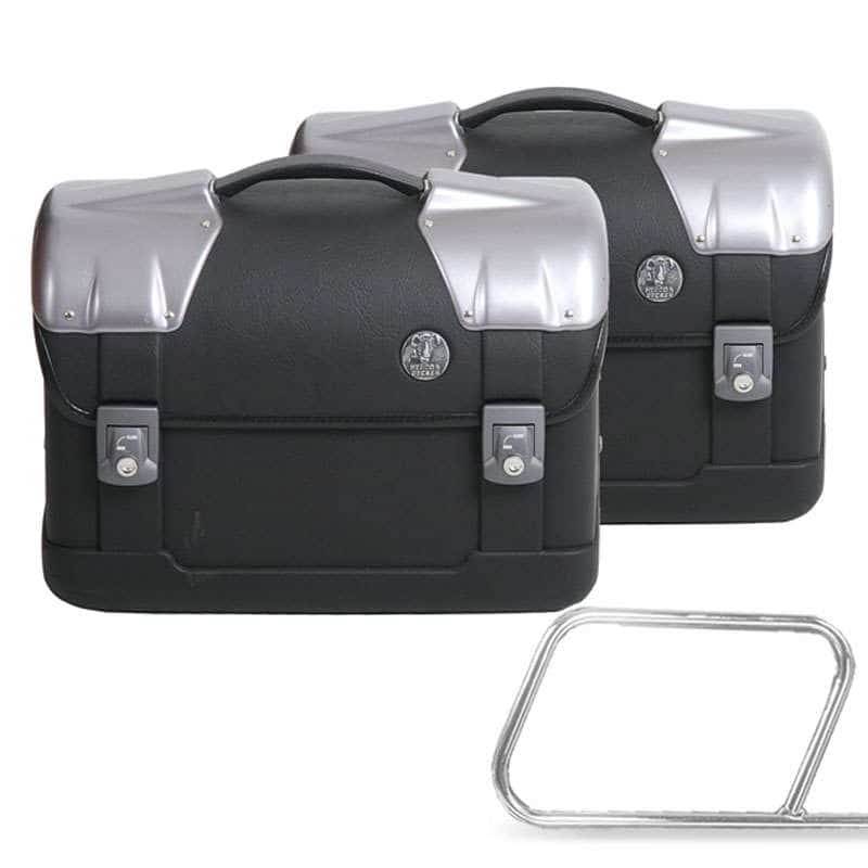 Hepco & Becker Strayker side case set for leather bag holder tube type