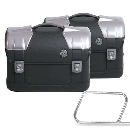 Hepco & Becker Strayker side case set for leather bag holder tube type