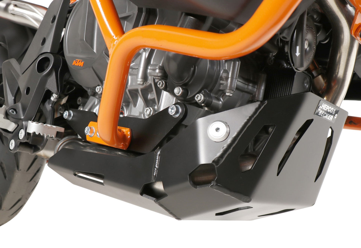 Hepco & Becker Engine protection plate black for KTM 890 SMT (2023-)