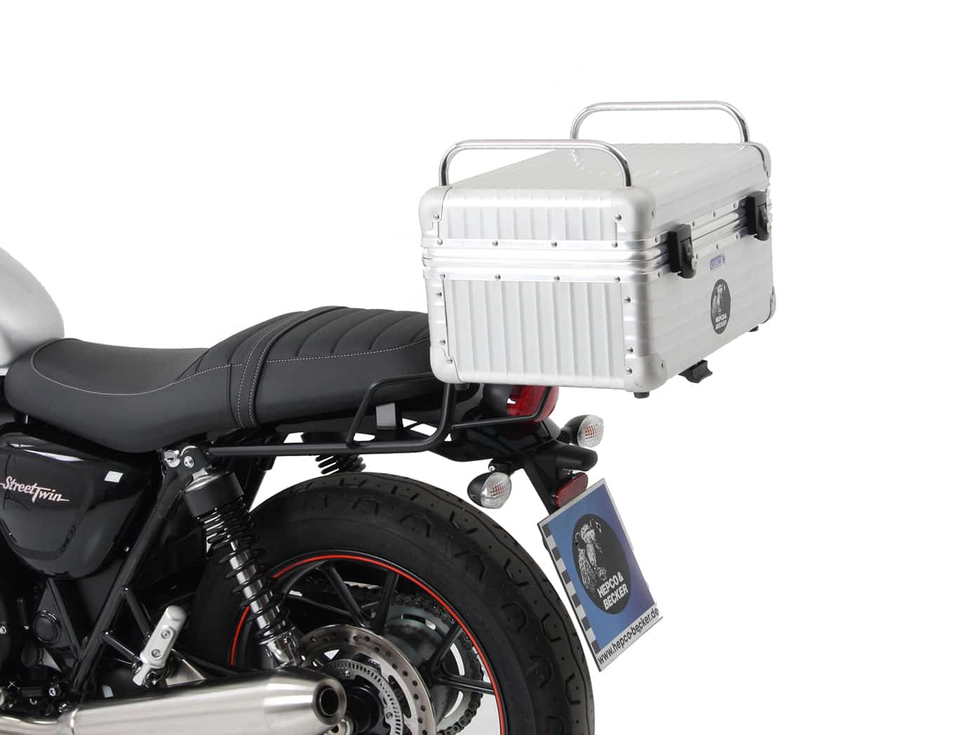 Hepco & Becker Topcase carrier tube-type black for Triumph Street Twin (2016-2022)