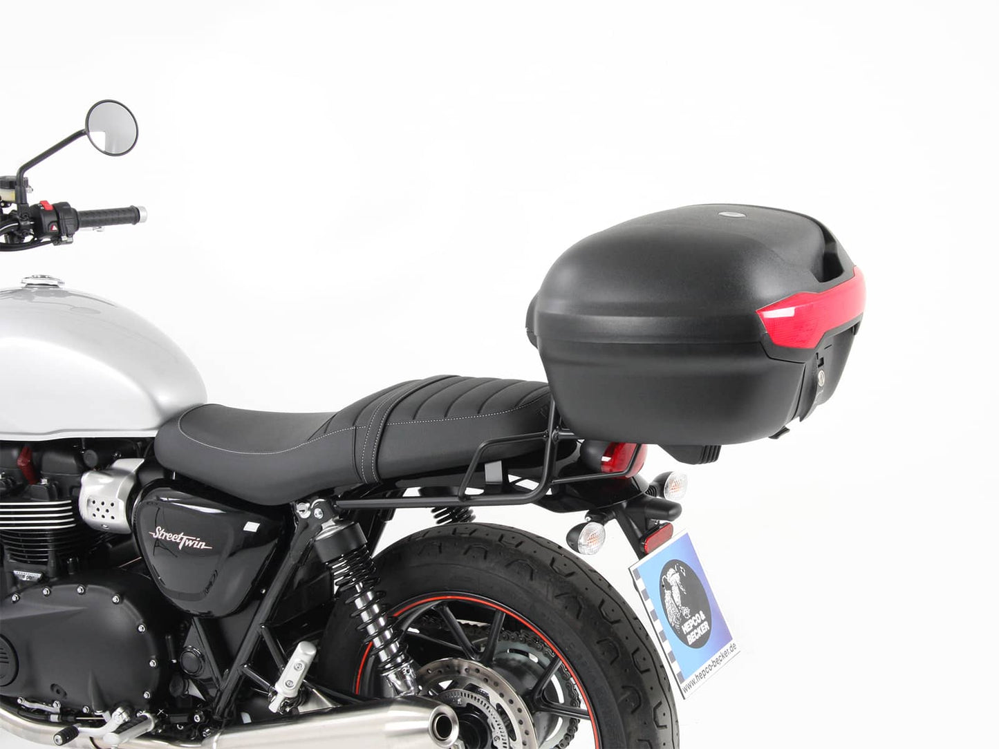 Hepco & Becker Topcase carrier tube-type chrome for Triumph Street Twin (2016-2022)