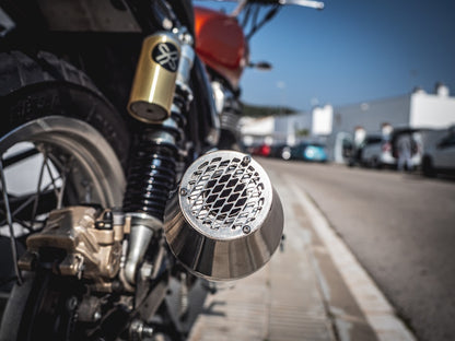 GPR Ultracone Inox Cafè Racer Silencer without link pipe Exhaust