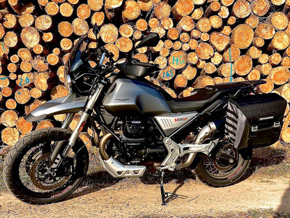 Hepco & Becker Sidecarrier permanent mounted black for Moto Guzzi V85 TT (2019-2023)
