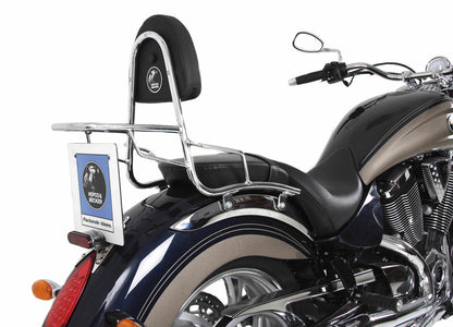 Hepco & Becker Sissybar with rearrack chrome for Victory Kingpin (2003-2016)