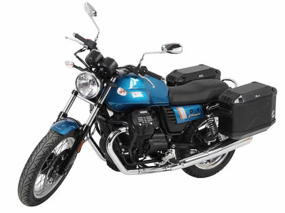 Hepco & Becker Sidecarrier permanent mounted black for Moto Guzzi V7 III (Stone, Special, Anniversario, Racer) (2017-2020)