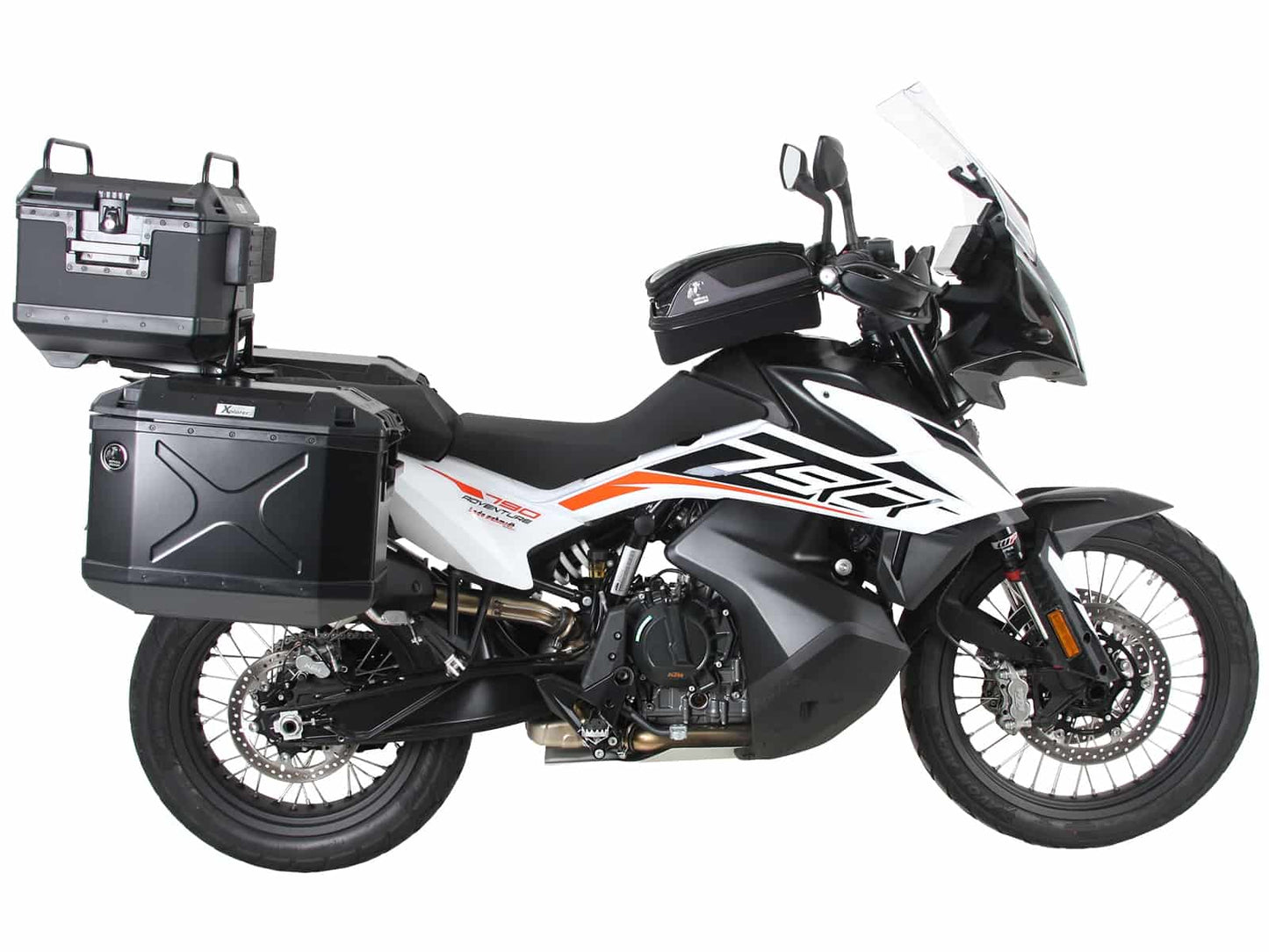 Hepco & Becker Alurack top case carrier black for combination with original rear rack for KTM 790 Adventure (2019-2021)