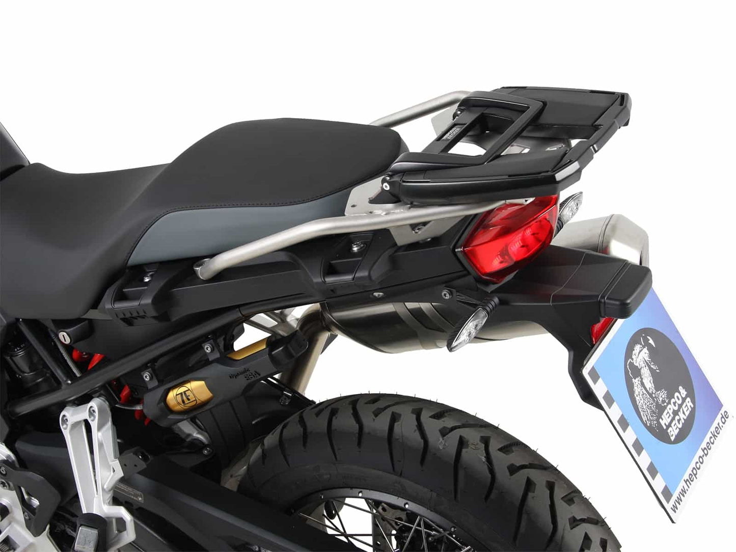 Hepco & Becker Easyrack topcasecarrier black for original BMW tube rear rack